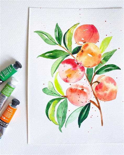 Easy Watercolor Fruit Painting Ideas - Beautiful Dawn Designs