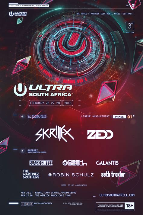 Ultra South Africa Announces Massive Phase One Lineup – Ultra South Africa 1 March (Cape Town)2 ...