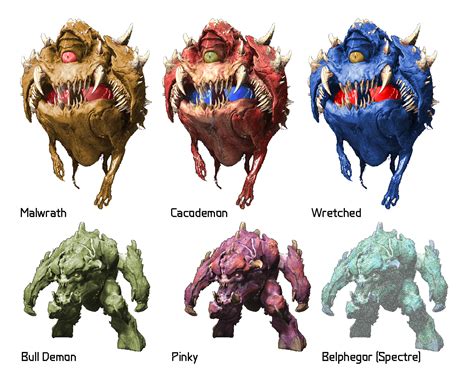 Doom RPG monster variants in Eternal's art style : r/Doom