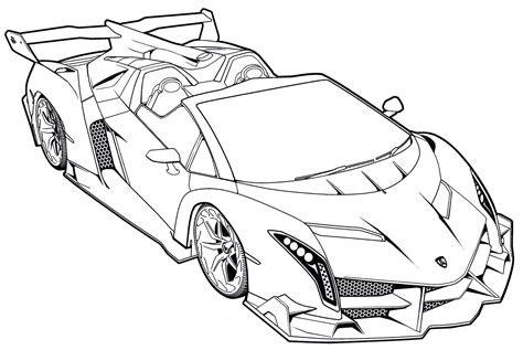 Lamborghini Veneno Drawing Coloring Pages Sketch Coloring Page