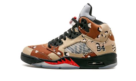 Air Jordan 5 Raging Bull Supreme Jordan 5 Camo - Sneaker Bar Detroit