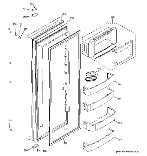 Ge Monogram Built In Refrigerator Parts Diagram | Reviewmotors.co