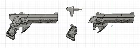 STL file Transforming Arkham Knight Pistols 🦸・3D printing idea to download・Cults