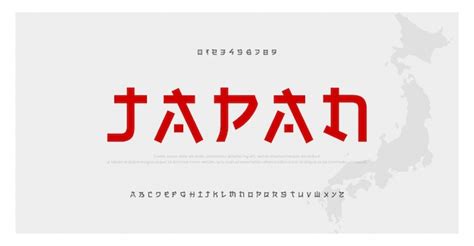 Premium Vector | Japanese modern alphabet font. japan asian fonts