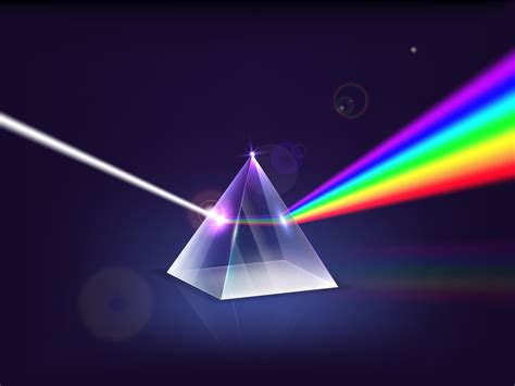 Realistic Detailed 3d Prism Light Spectrum. Vector 26288940 Vector Art at Vecteezy