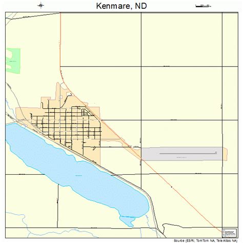 Kenmare North Dakota Street Map 3842020