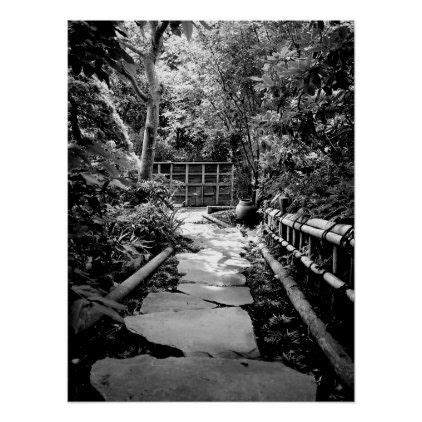 Stepping Stone Garden Path Poster | Zazzle | Stone garden paths, Garden paths, Garden stones