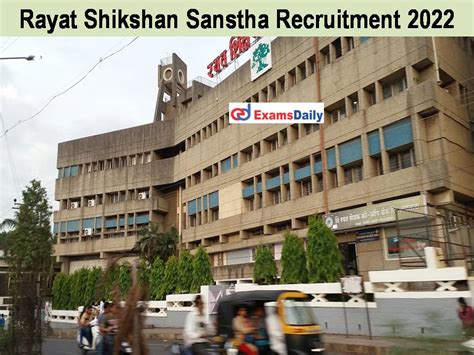 Rayat Shikshan Sanstha Recruitment 2022 Out - 600+ Vacancies || Walk-In ...