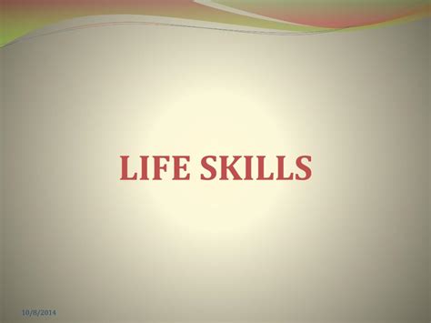 PPT - LIFE SKILLS PowerPoint Presentation, free download - ID:5316698