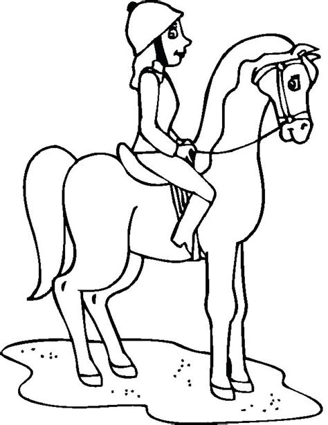 Girl Riding Horse Coloring Pages at GetColorings.com | Free printable colorings pages to print ...