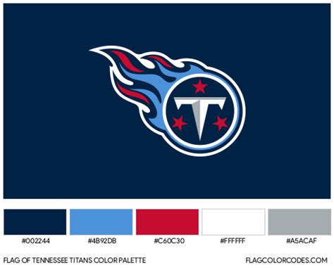 Tennessee Titans flag color codes