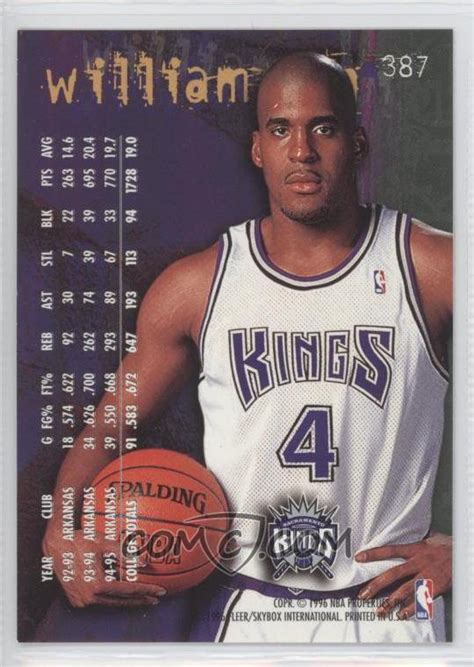 1995-96 Fleer European - [Base] #387 - Rookie - Corliss Williamson