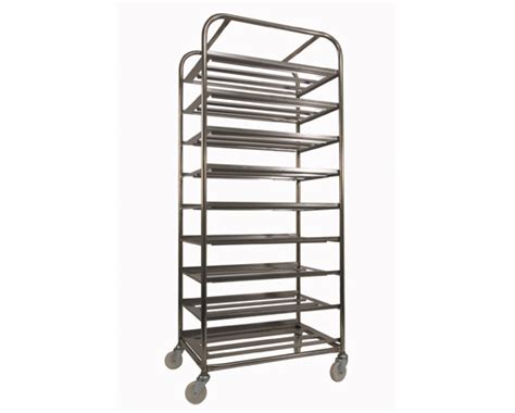 Nine Tray Rack | Catering Equipment | Trolleys | Stainless Steel Fabrication