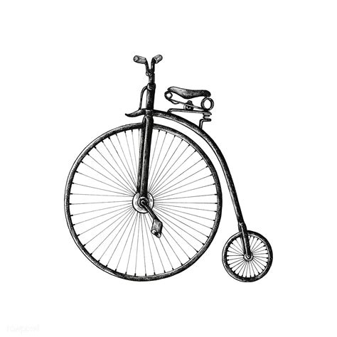 Hand drawn penny farthing bicycle | premium image by rawpixel.com | Penny farthing bicycle ...