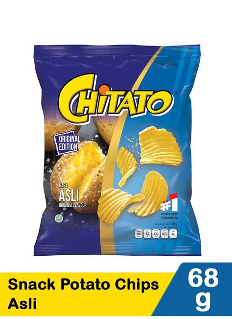 Chitato Snack Potato Chips Asli 68G | KlikIndomaret