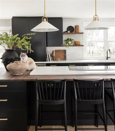 Farmhouse Black Kitchen Cabinets: 53 Fabulous Ideas