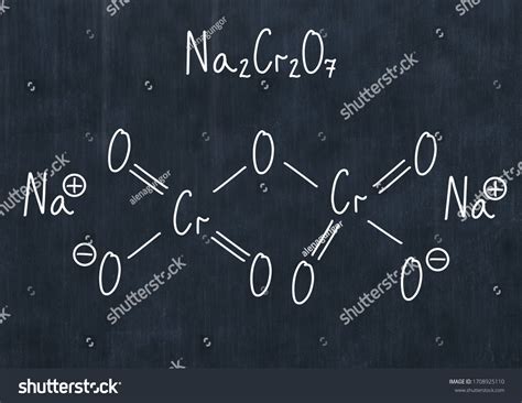 Sodium Dichromate Formula Handwritten Chemical Formula Stock ...