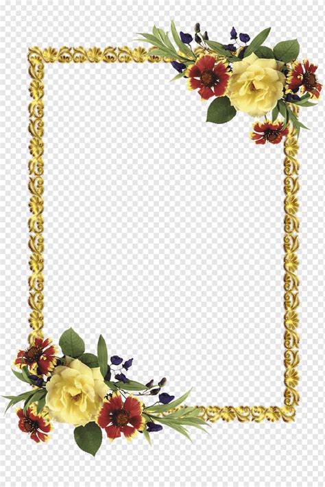 Flower Frame Designs Png