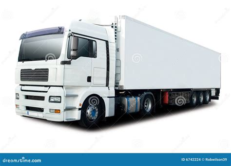 White Semi Truck Stock Images - Image: 6742224