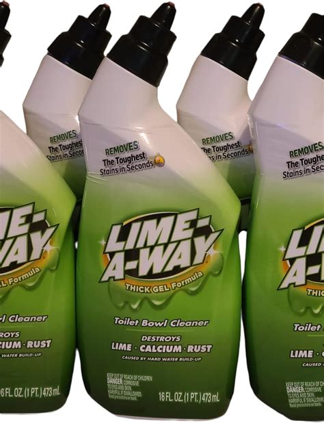 Lime-A-Way Liquid Toilet Bowl Cleaner Remove Lime Calcium Rust 16 oz (Pack of 6) : Amazon.ca ...