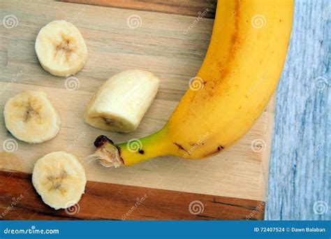 Banana sliced stock photo. Image of slices, food, background - 72407524