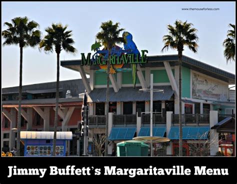 Jimmy Buffett's Margaritaville Menu at Universal Orlando's CityWalk ...