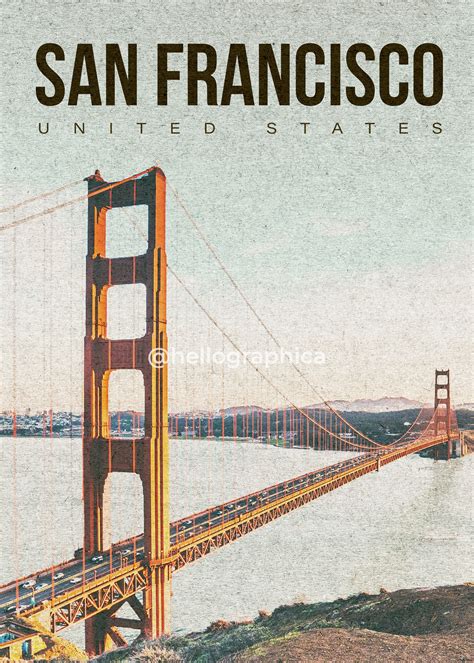 'San Francisco vintage' Poster by Nelva Andrea | Displate | Vintage ...