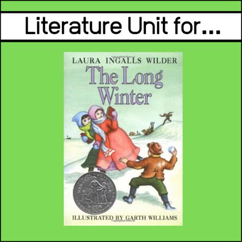 The Long Winter Book Literature Unit | Laura Ingalls Wilder - My Teaching Library ...