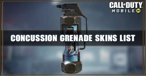 Concussion Grenade Skins List | Call of Duty Mobile - zilliongamer