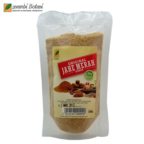 Jahe Merah Serbuk Original IPB Healthy & Natural Products | Shopee ...