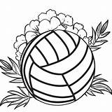 Mini Volleyball Printable Coloring Sheet  Free sketch template