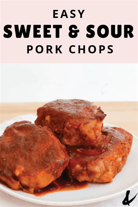 Sweet and Sour Oven Baked Pork Chops | Cupcakes and Cutlery