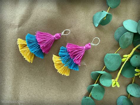 WobiSobi: Easy, Three Tier, Tassle Earrings: DIY