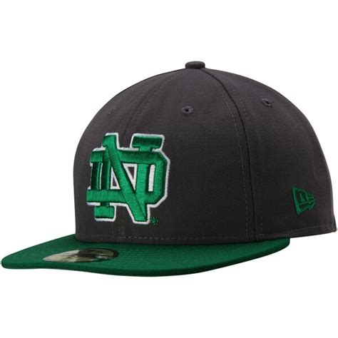 New Era Notre Dame Fighting Irish 59FIFTY Fitted Hat - Charcoal ...