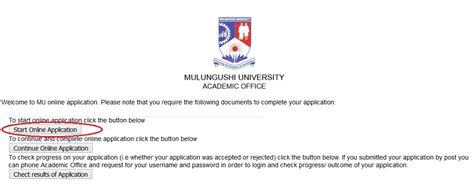 mu.ac.zm Online Application : Mulungushi University – Trackstatus