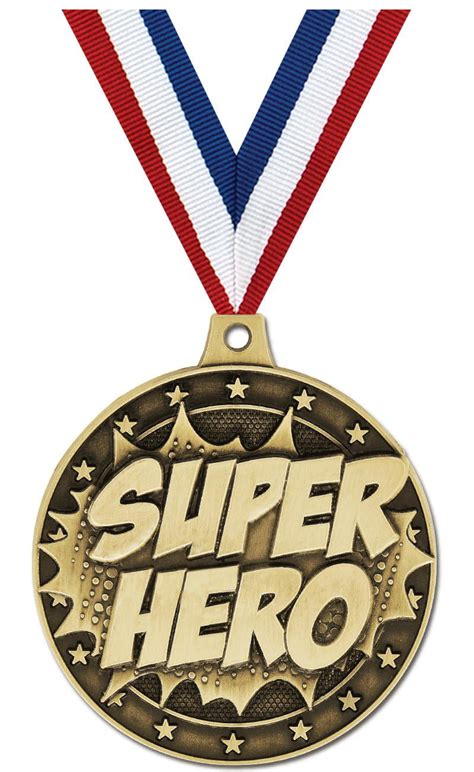 Buy Superhero Medals, 2 Gold Diecast Superhero Medal Award 1 Pack ...