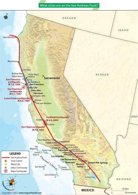 San Andreas Fault -- the biggest fault on Earth | San andreas fault ...