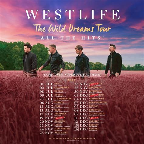 Westlife - Wild Dreams Tour, 2022 - westlifeweb.com