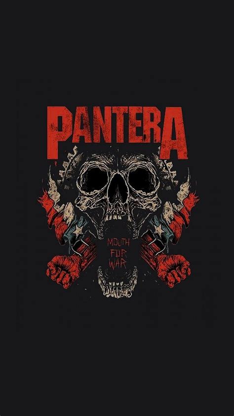 Pantera, band, banda, for, heavy, metal, mouth, skull, guerra, HD phone ...