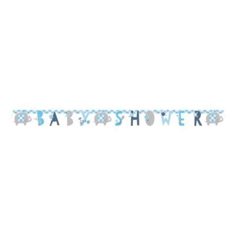 Blue Baby Elephant Baby Shower Jointed Banner 6ft