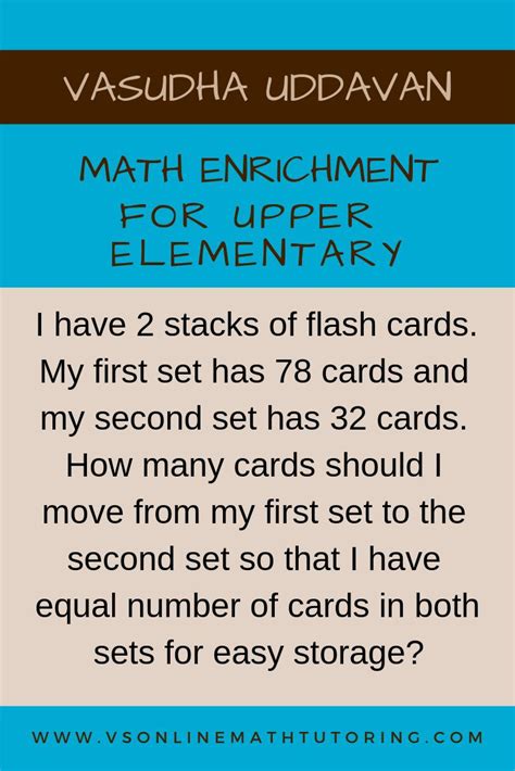 Math Enrichment for Upper Elementary