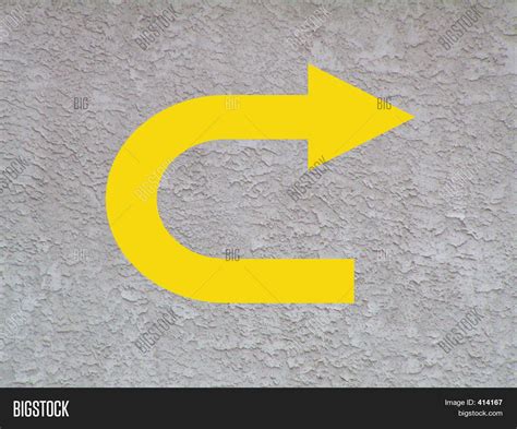 Yellow U-turn Sign Image & Photo (Free Trial) | Bigstock