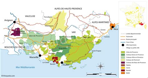 France Map of Vineyards Wine Regions