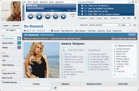 MusicMatch Jukebox Screenshots - Free Software Download - Lawyerment