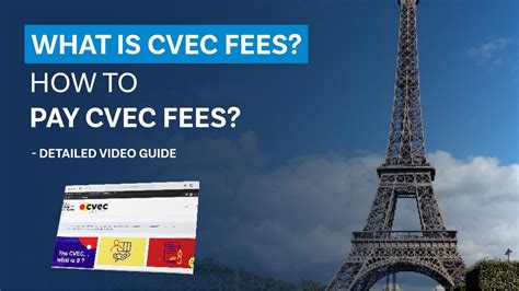 What is CVEC FEES? How to Pay CVEC FEES? - Detailed Video Guide - YouTube