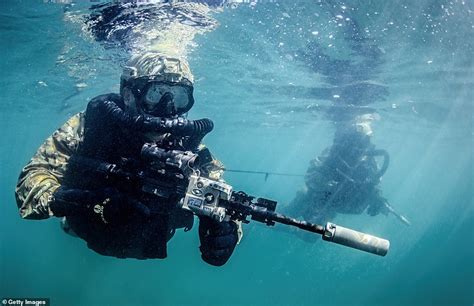 Turkey's Navy Seals are seen undergoing military training underwater