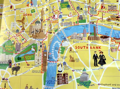 Map of South Bank, London