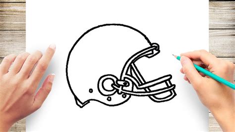 Football Player Helmet Drawing