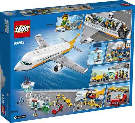 Buy LEGO City Passenger Airplane 60262, with Radar Tower, Airport Truck ...