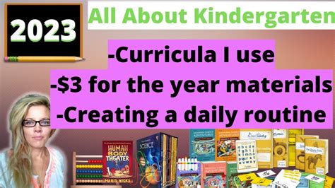 Our Homeschool Kindergarten Curriculum Schedule Eclectic, Christian, Secular Material - YouTube